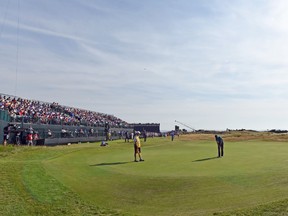 From its narrow fairways to its flat terrain and surprisingly easy greens, Royal Liverpool does not play like many other links courses. (Reuters)