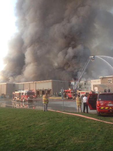 Smoke from Tecumseh food processing plant fire seen for miles Chatham