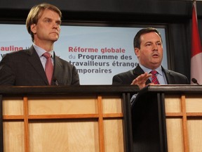 Immigration Minister Chris Alexander and Jobs Minister Jason Kenney

CHARLES-ANTOINE GAGNON/QMI Agency