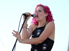 Singer Lizzy Plapinger of MS MR performs during the Coachella Festival earlier this year.
