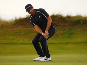 Dustin Johnson is 4-under on the 12 par 5s at the British Open so far. (REUTERS)
