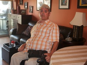 Disabled man Kevin Rogers, 51, alleges a TTC collector verbally abused him, prompting Rogers to file a complaint with the TTC. (Maryam Shah/Toronto Sun)