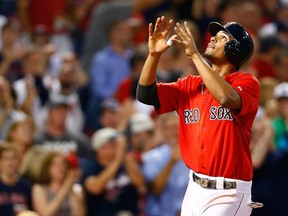 Xander Bogaerts is among a crop of young Red Sox players with a high ceiling. (AFP/PHOTO)