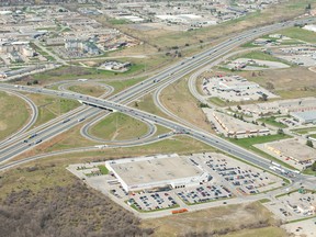 $300-million commercial gateway at Wellington Rd./Hwy. 401 proposed by PenEquity Realty Corp. (QMI Agency)