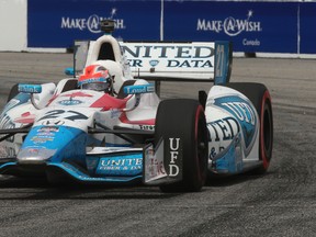 Oakville's James Hinchcliffe at the Honda Indy Toronto. (Jack Boland, Toronto Sun)