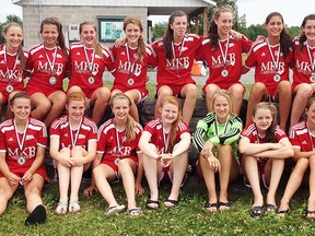 The MKR Cabinets U14 girls Belleville Comets were finalists at last weekend's Carleton Place Mist rep soccer tourney. (PHOTO SUBMITTED)
