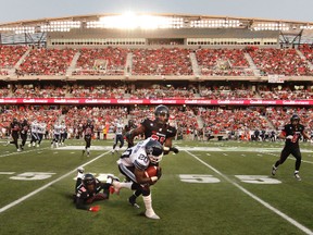 The Ottawa RedBlacks took on the Toronto Argonauts during their home opener at TD Place at Lansdowne Park in Ottawa Friday. Tony Caldwell/Ottawa Sun