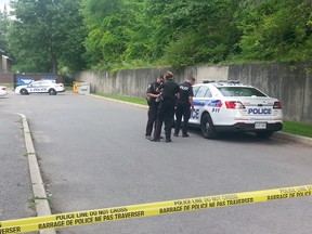 One man was taken to hospital after being shot in the leg Monday afternoon. Danielle Bell/Ottawa Sun