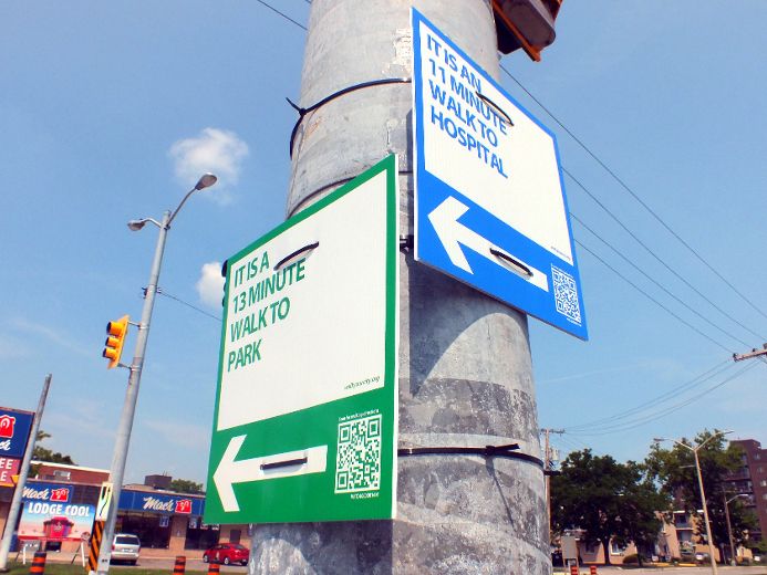 Signs offer digital guide, meant to encourage walking in Sarnia | The ...
