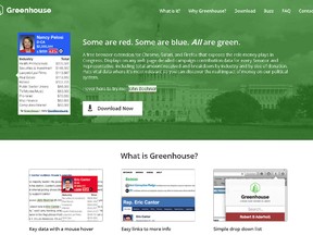 Greenhouse web app. (SCREENSHOT)