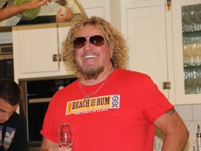 Sammy Hagar at the Summerhill LCBO for a tasting of his new Sammy’s Beach Bar Rum in Toronto Tuesday, July 22, 2014. (Matt Ingram/Toronto Sun)