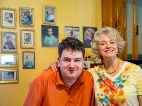 Nathan Richardson, who is autistic, and his mother, Wendy, both support a London police registry they hope will equip officers with information to help them respond to situations involving people with autism, although Wendy Richardson still has questions. (CRAIG GLOVER, The London Free Press)