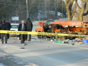 Carol Mulligan/The Sudbury Star
The province's special investigations unit was called in after this single-vehicle crash on Frood Road in December. On Tuesday, the SIU announced it cleared a city police officer in the case.