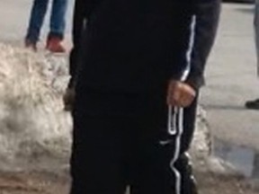 Gatineau police say this image shows a suspect in several assaults in Aylmer in April. (Submitted image)