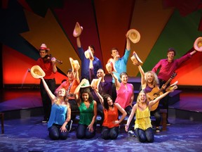Cast members of "Canada Sings" perform on the Victoria Playhouse Petrolia stage. A 12-member cast celebrates Canada's rich musical talent in this show, performing songs from the likes of Jodi Mitchell through to Michael Buble. "Canada Sings" runs until July 27. (Submitted photo)