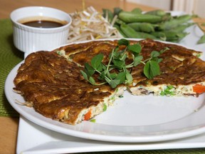 Asian omelette at Jill's Table in London, Ontario on Thursday, June 26, 2014. research