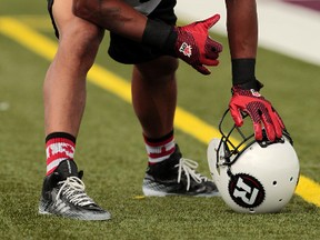 Ottawa RedBlacks practiced at the University of Ottawa in Ottawa Wednesday July 23,  2014. RedBlack Paris Jackson during practice Wednesday.  Tony Caldwell/Ottawa Sun/QMI Agency