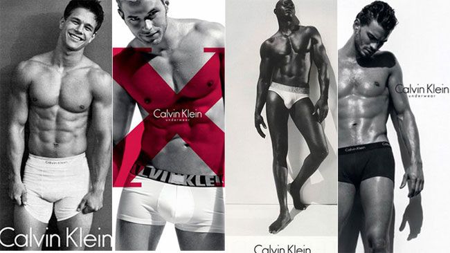 10 male celebrities modelling underwear