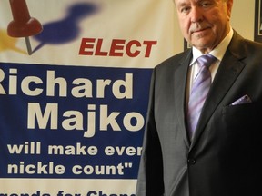 Star photo
In this file photo, mayoral candidate Richard Majkot said his Agenda for Change to reporters will restore respect for taxpayers, end the culture of entitlement at city hall, stop outrageous spending and waste, restore customer service and create jobs.