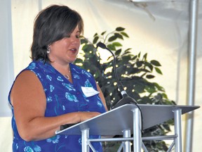 Carmangay Mayor Kym Nichols said she was honoured to be part of the dedication ceremony July 15 for the 300 MW Blackspring Ridge wind farm project, located near the village.
Stephen Tipper Vulcan Advocate