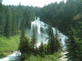 The view from the VIA Rail train from Edmonton to Vancouver.