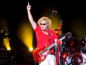 Sammy Hagar and his ?all-star lineup? band rocks the crowd Friday at Rock The Park in Harris Park. (CRAIG GLOVER, The London Free Press)