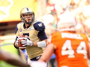 Drew Willy led the Bombers to 23-6 victory over the Lions. (CARMINE MARINELLI/QMI Agency)