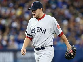 The Giants acquired pitcher Jake Peavy from the Red Sox on Saturday, July 26, 2014. (Dave Abel/QMI Agency/Files)