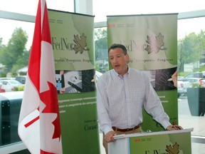 Kenora MP and minister responsible for FedNOR Greg Rickford announces three different federal grants for organizations in Kenora on Friday, July 25.