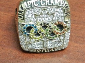 Brad Jacobs' Olympic ring. (SUPPLIED PHOTO)