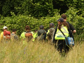 A large group of emergency officials and volunteers spent much of the weekend searching for a missing man. They found Alan Rayburn safe on Sunday. Doug Hempstead/Ottawa Sun