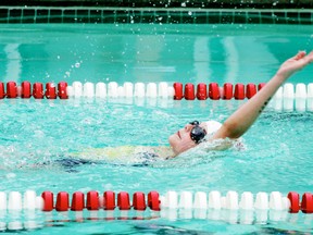 Alexa Rodominski competed in four events including the 50 metre and 100 metre freestyle and the 25 and 50 metre backstroke in the  9 and 10 year old girls category.
Gord Montgomery | QMI photo