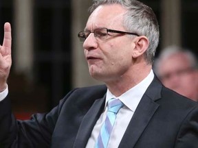 Canada's International Trade Minister Ed Fast speaks during Question Period in the House of Commons on Parliament Hill in Ottawa May 28, 2014. REUTERS/Chris Wattie