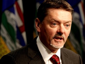 Minister of Finance Doug Horner the day he announced a three-year pay freeze on management salaries, Feb 19, 2013. “Our government is leading by example ... today we're taking action on management salaries.” The pay freeze lasted July 23, 2014. (Lyle Aspinall/QMI Agency file)