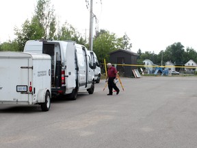 SEAN CHASE/DAILY OBSERVER
The Ontario Special Investigations Unit, as seen here at the McKenzie Heights apartments in July, 2012, cleared a Pembroke OPP officer of criminal liability in a December, 2013 arrest.