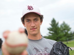London Badgers pitcher Zach Wilcox was named to Team Ontario. (CRAIG GLOVER/The London Free Press)