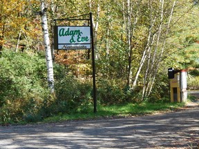 Adam and Eve naturalist camp near Sainte-Brigitte-des-Saults, Que. is seen in this file photo taken in October 2010.(QMI Agency file photo)