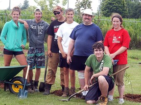 Members of the Ministry of Natural Resources Stewardship Youth Ranger Program, along with community volunteers, planted a permaculture food forest behind the Wallaceburg Salvation Army food bank on July 28. The purpose of the food forest and garden, is to provide fresh fruits and vegetables for the clients of the Salvation Army food banks across Chatham-Kent.