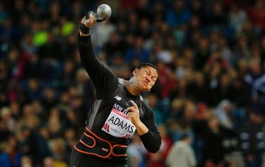 Valerie Adams of New Zealand competes in the Women's Shot Put final at the 2014 Commonwealth Games in Glasgow, Scotland, July 30, 2014. REUTERS/Suzanne Plunkett