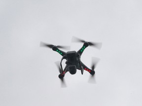 Picture of a camera drone taken March 12, 2014. 
REUTERS/Mike Segar/Files