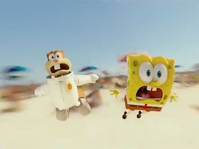 A scene for the SpongeBob Squarepants' movie Sponge Out of Water (YouTube screen shot)