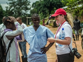 Katherine Mueller, a former Kingston resident, understands the risks of taking part in a mission of mercy to protect the people of Sierra Leone from the dreaded disease. Mueller is the Africa communications manager for the International Federation of Red Cross Red Crescent Societies (IFRC), and she's currently stationed in the West African nation.