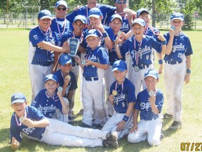 The provincial champion Stony Plain mosquito Double A Royals. - Photo Supplied