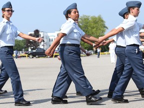 Approximately 350 cadets graduated from a general training course at the Trenton Air Cadet Summer Training Centre Friday. 
Emily Mountney-Lessard/The Intelligencer