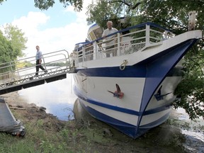 M.S. River Rouge cruise line owner Kyriakos Vogiatzakis finally plans to have his first launch of the season Saturday with sailings at 1 and 7 p.m. But with the high water on the Red River, the cruise ship will only make it as far as the St. Andrews lock and dam.