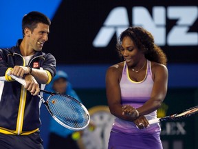 Novak Djokovic and Serena Williams. (Reuters)