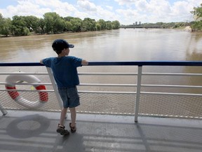 Boats like the River Rouge have been left high and dry by water levels that keep them from operating. The owner says the provincial government should assist. (Winnipeg Sun file)