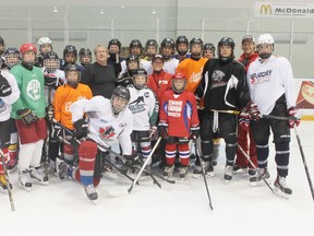 A high performance hockey boot camp held at the Maitland Recreation Centre saw professional players training alongside young players. New Jersey Devils head coach Peter DeBoer was one of the trainers.