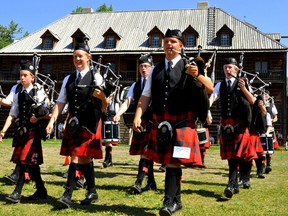 Edmonton Youth Pipe Band, Northern Alberta's premier all-youth pipe band performs at the Fort Edmonton Highland Games in Edmonton Alta. PHOTO SUPPLIED