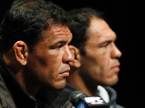 Antonio  Rodrigo Nogueira and brother Antonio Rogerio Nogueira  at the UFC presser Thursday December 8, 2011. Craig Robertson/Toronto Sun/QMI Agency.